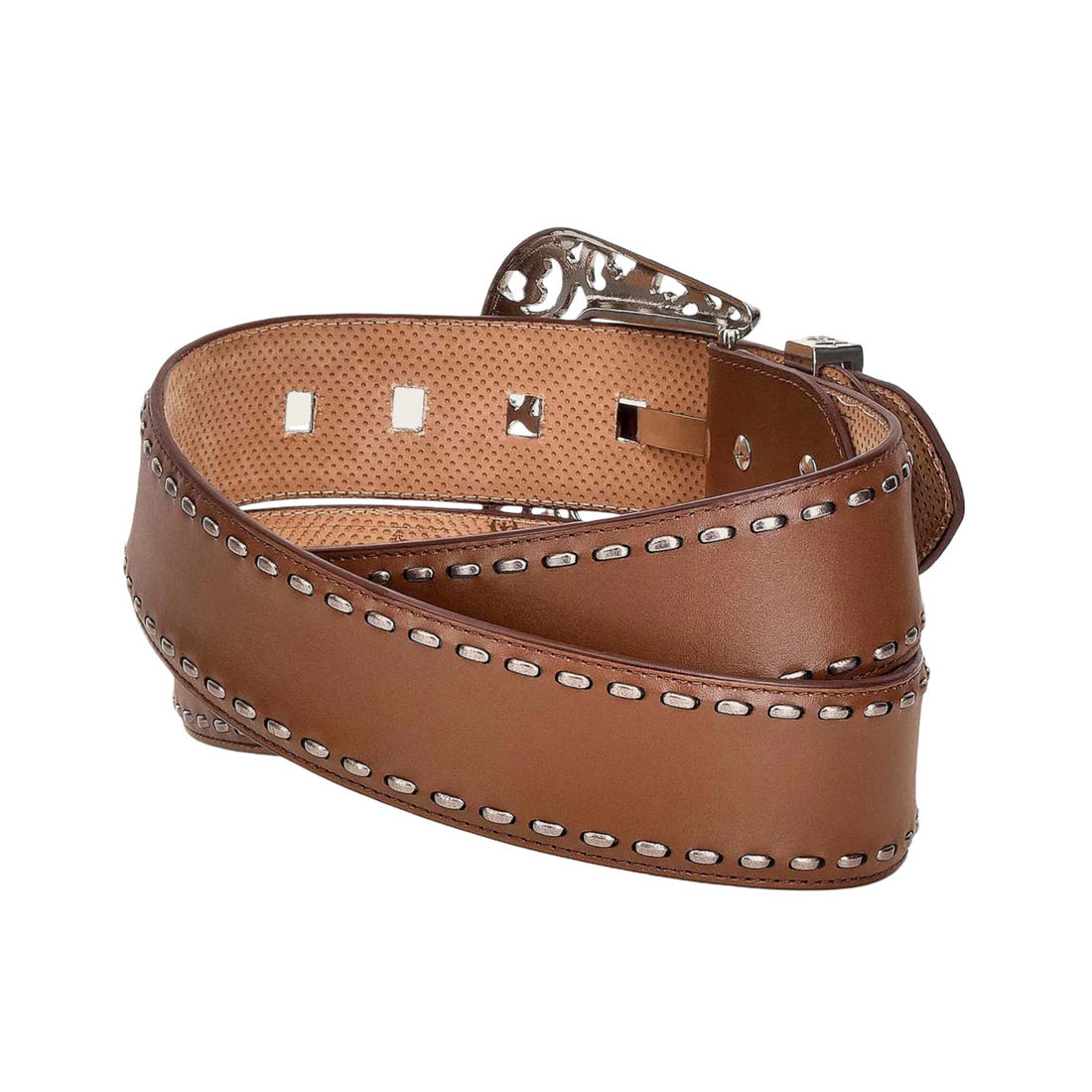 Cuadra WMN Handwoven Leather Belt CD974RS Honey