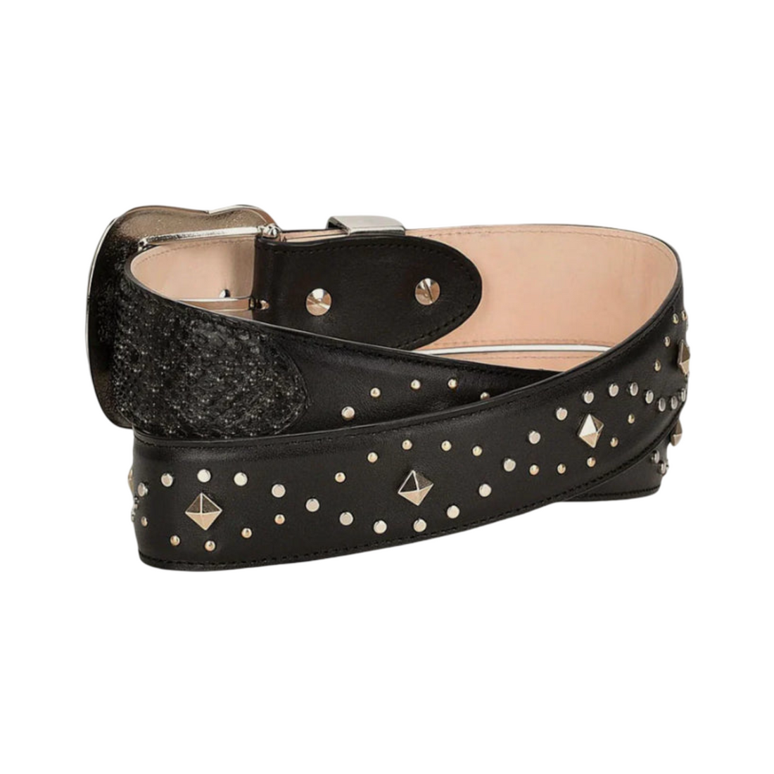 Cuadra WMN Python Leather Belt CDA06PM Black