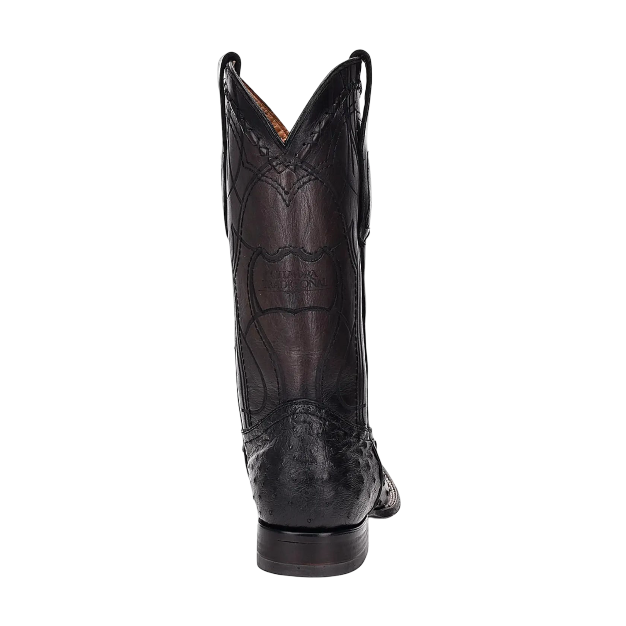 Cuadra MN Ostrich Square Toe Boot 3Z1OA1 Black