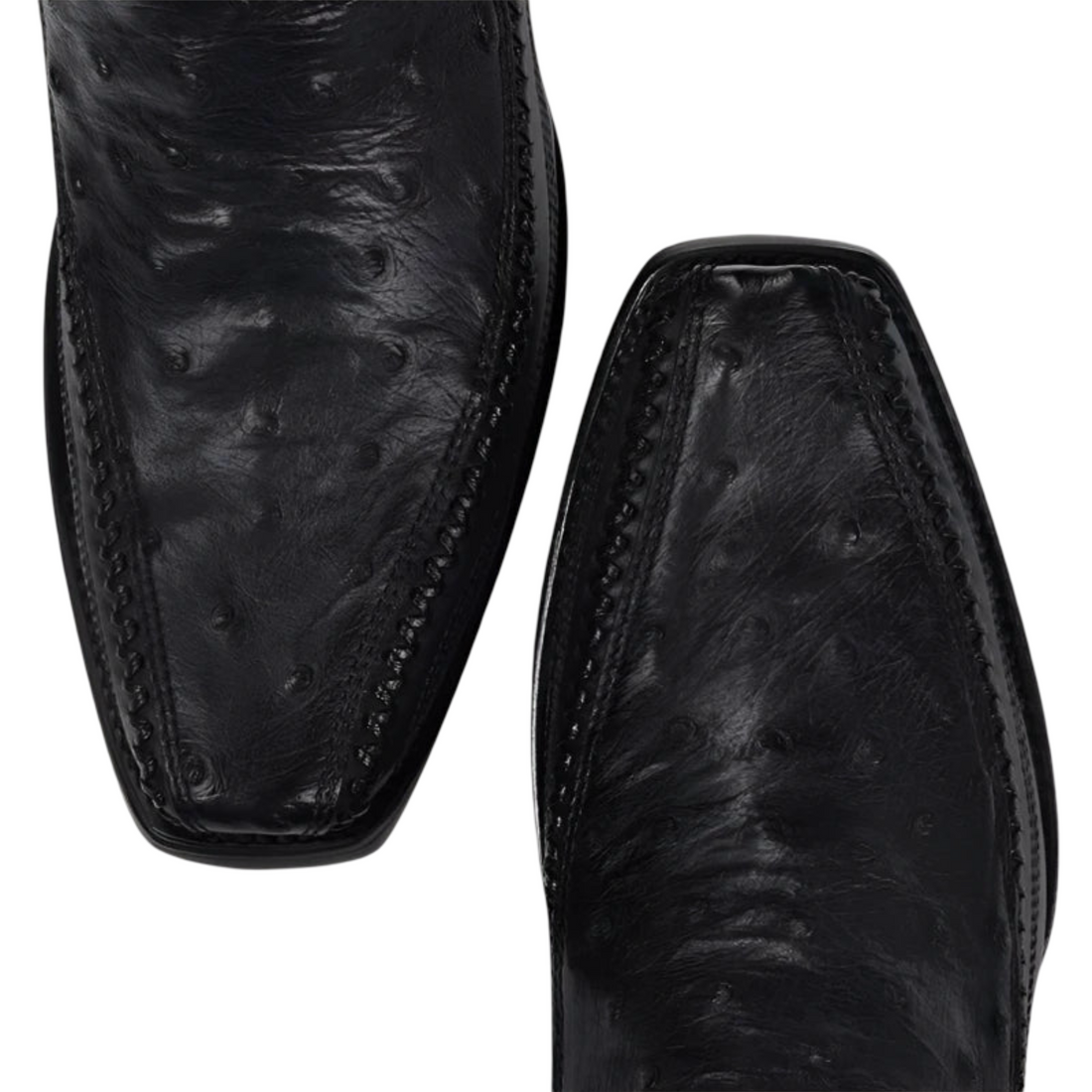 Cuadra MN Ostrich Narrow Square Toe Boot 1J2KA1 Black