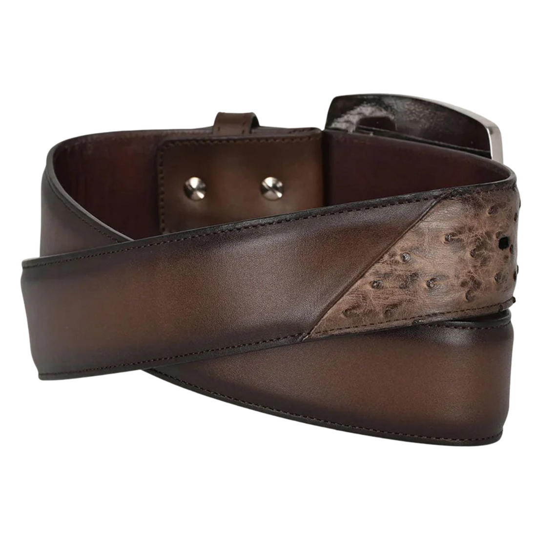Cuadra MN Western Ostrich Belt CV496A1 Brown