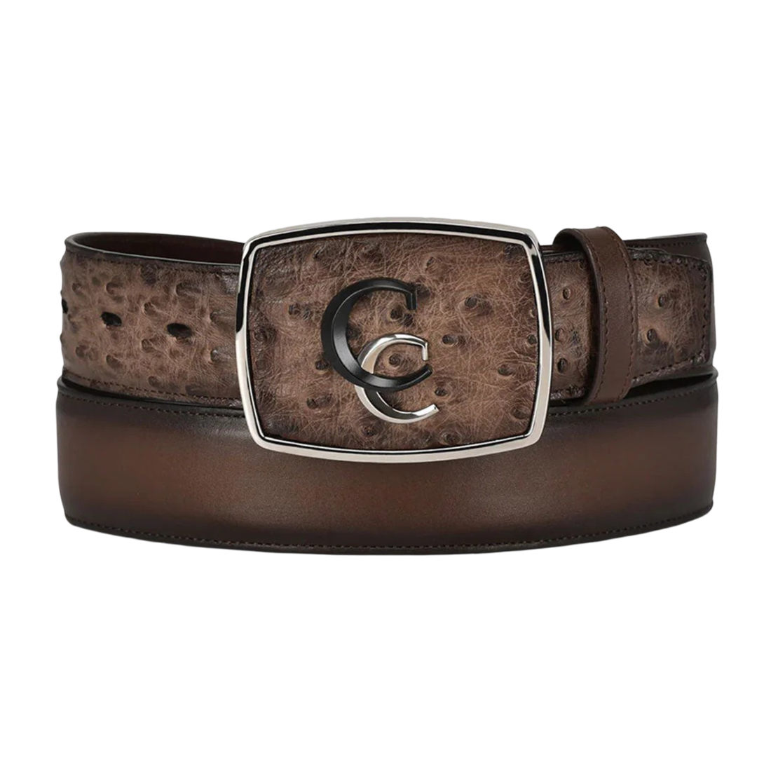 Cuadra MN Western Ostrich Belt CV496A1 Brown