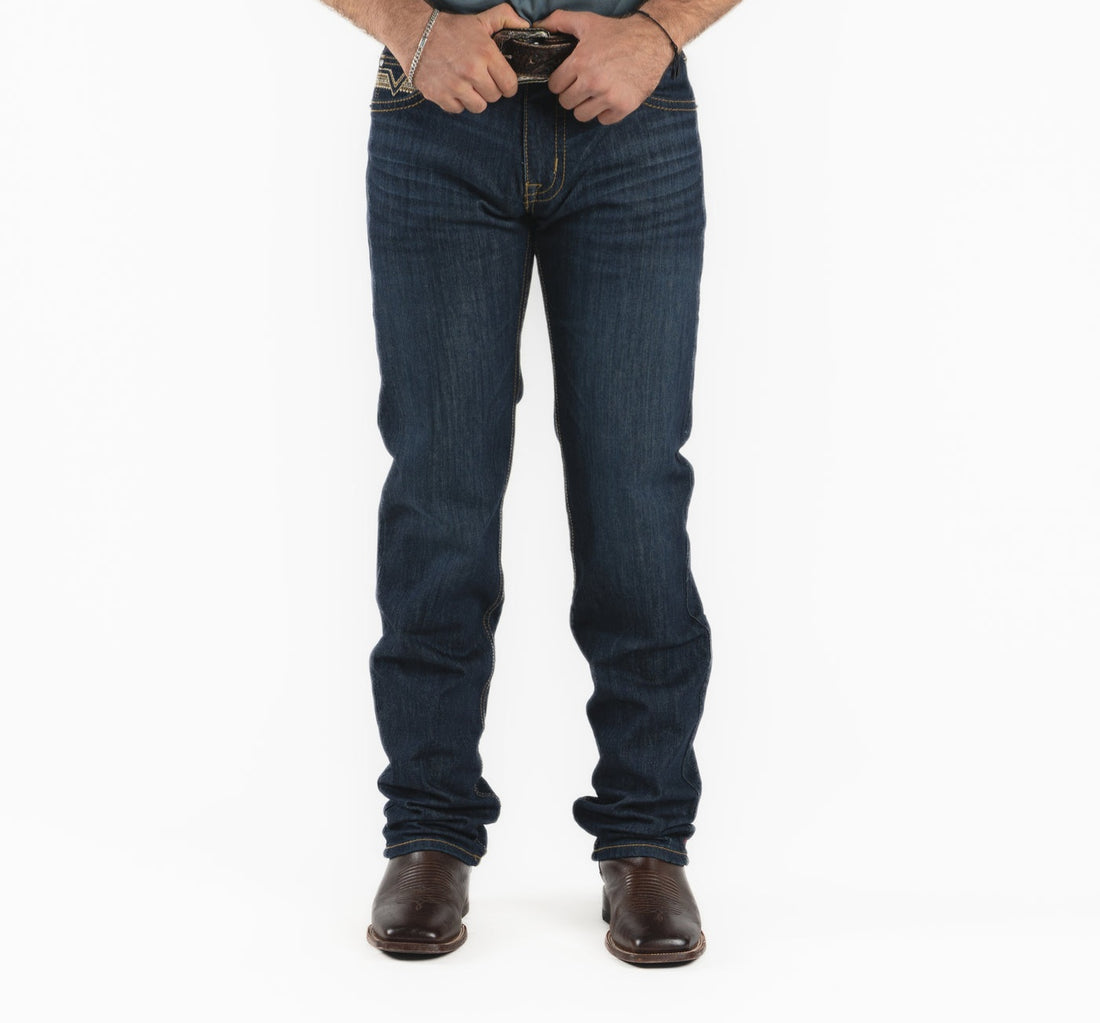 Rock &amp; Roll Men Slim Fit Straight Leg Jeans BM1RD04828