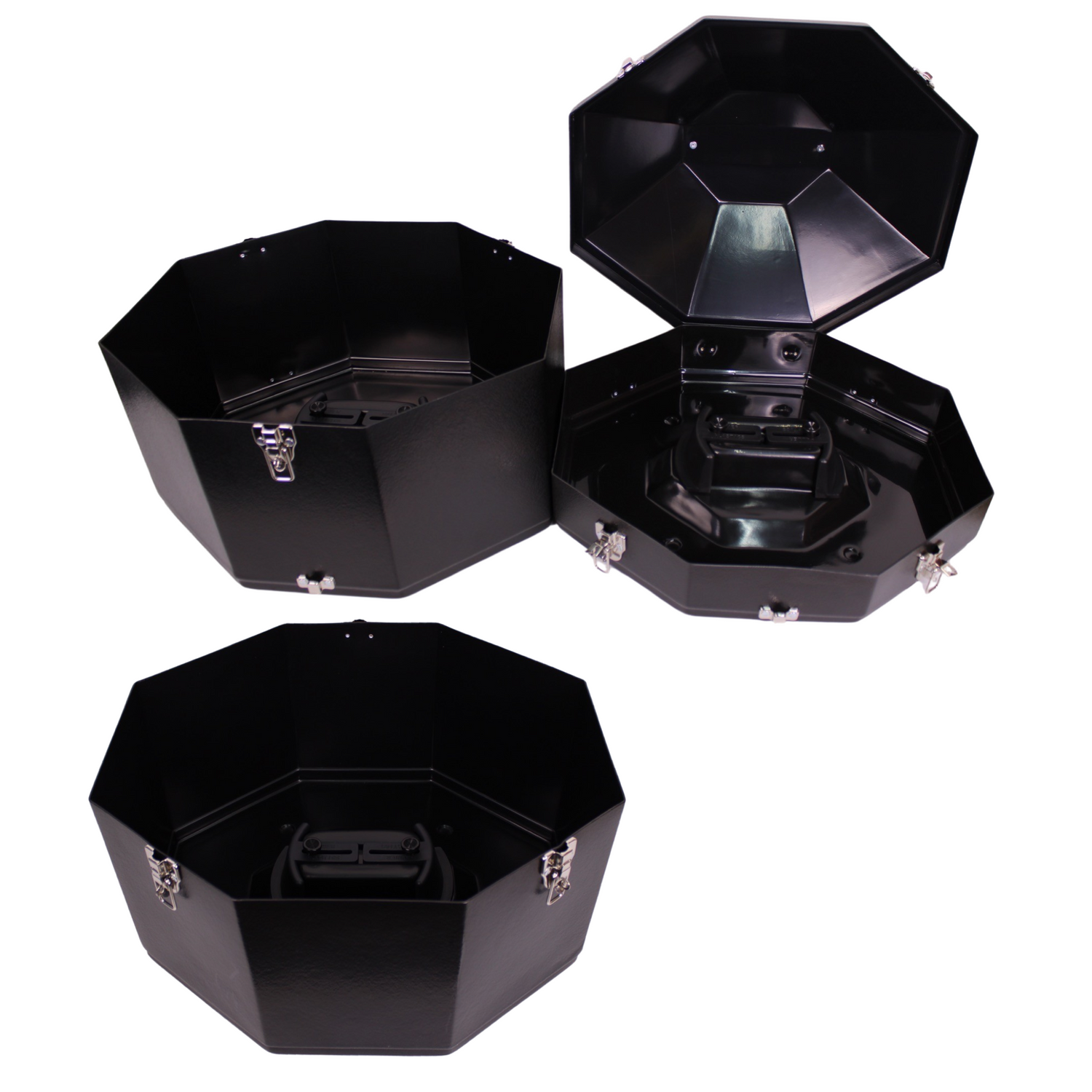 Triple Plastic Black Hat Carrier
