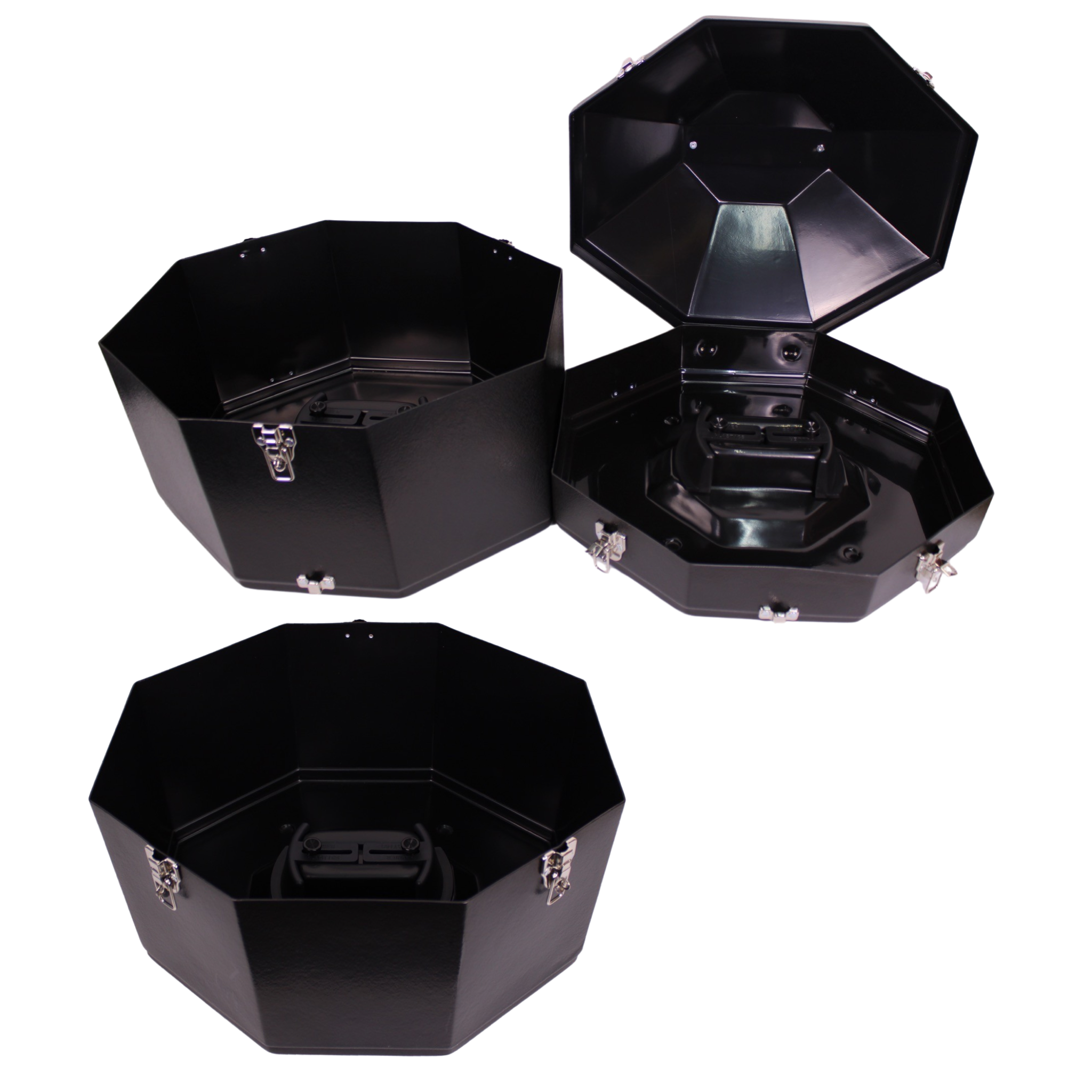 Triple Plastic Black Hat Carrier