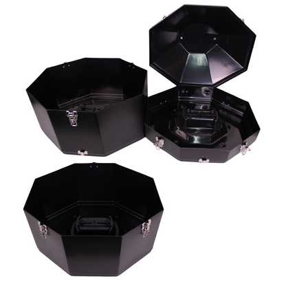 Triple Plastic Black Hat Carrier
