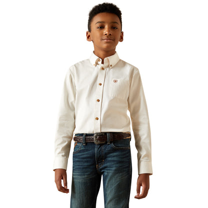 Ariat Boys 10030162 Solid Shirt