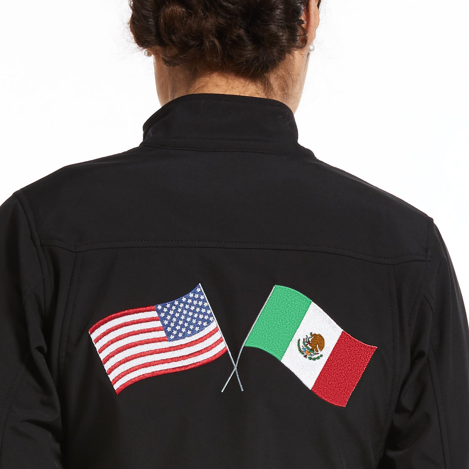 Ariat Women Black USA/MEX Softshell 10043236 Jacket