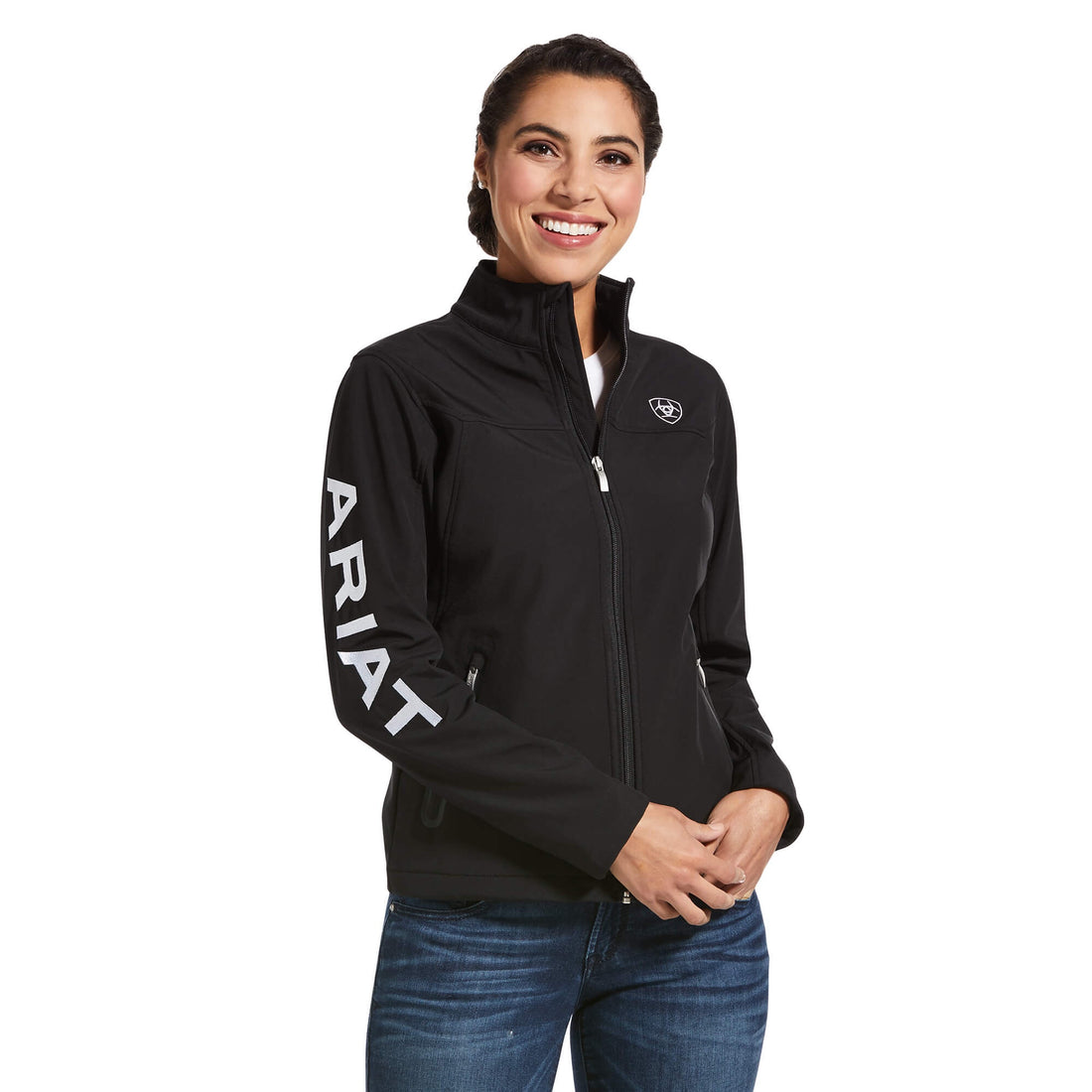 Ariat Women Black USA/MEX Softshell 10043236 Jacket