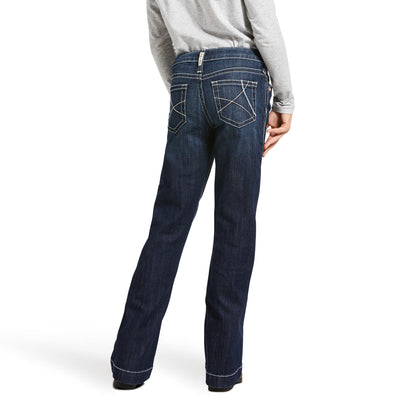 Ariat Girls Trouser Naomi Mid Rise Stretch Ella Wide Leg 10032311 Jean