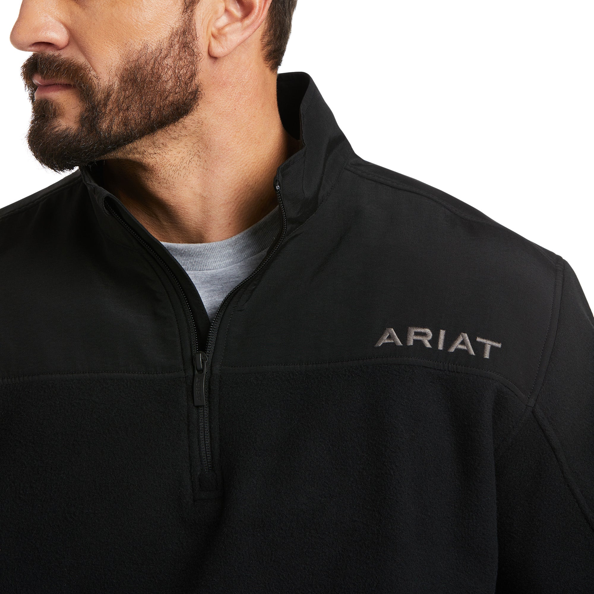 Ariat Men 1/4 Zip Black 10037718 Sweatshirt
