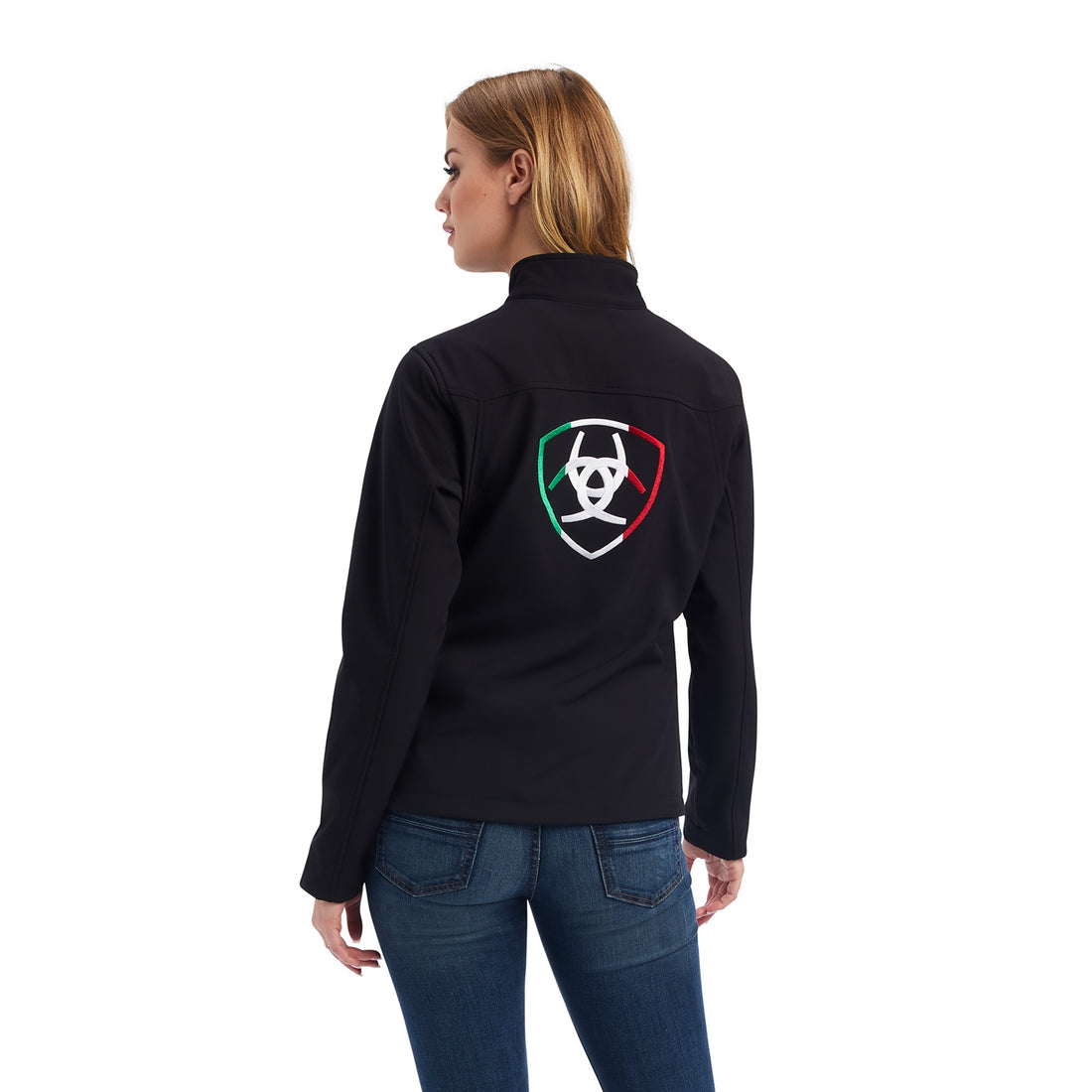 Ariat Women Black Mexico Logo Softshell 10043057 Jacket