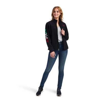 Ariat Women Black Mexico Logo Softshell 10043057 Jacket