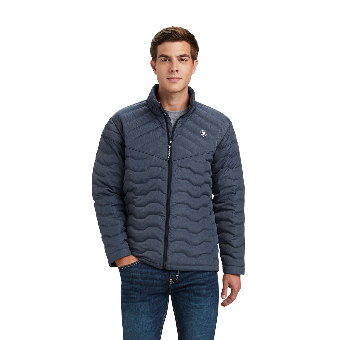 Ariat Men Ideal Down Charcoal Heather 10041243 Jacket