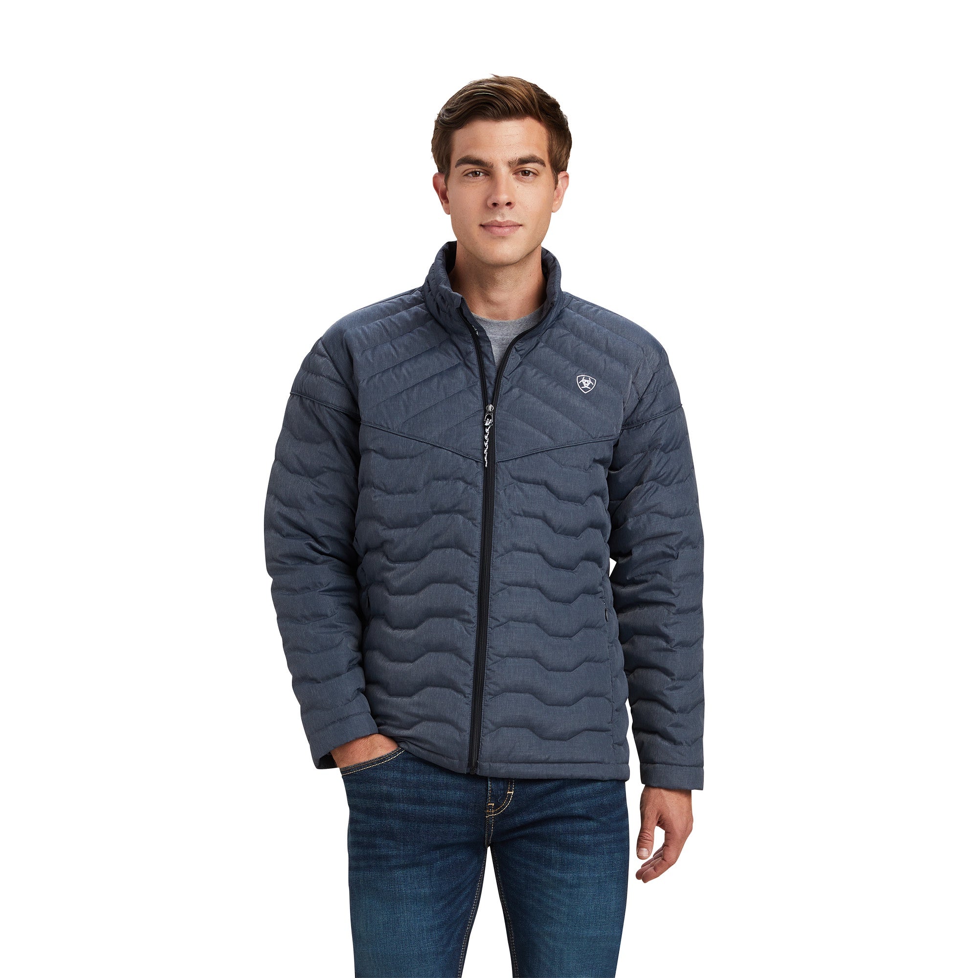 Ariat Men Ideal Down Charcoal Heather 10041243 Jacket