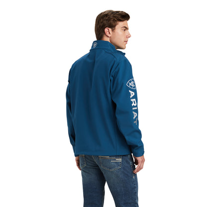 Ariat Men Logo 2.0 Softshell Majolica Blue 10041611 Jacket