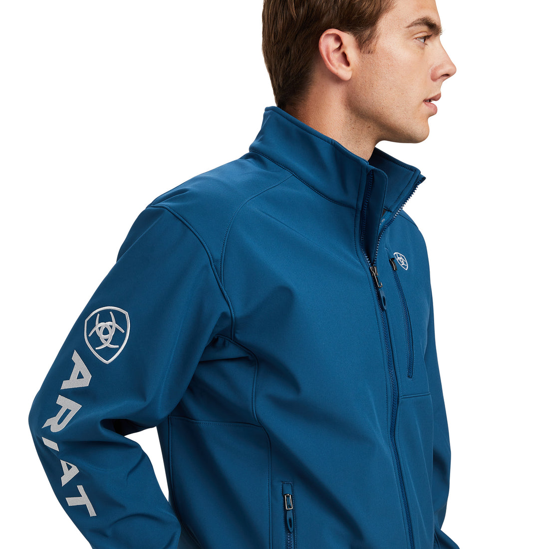Ariat Men Logo 2.0 Softshell Majolica Blue 10041611 Jacket