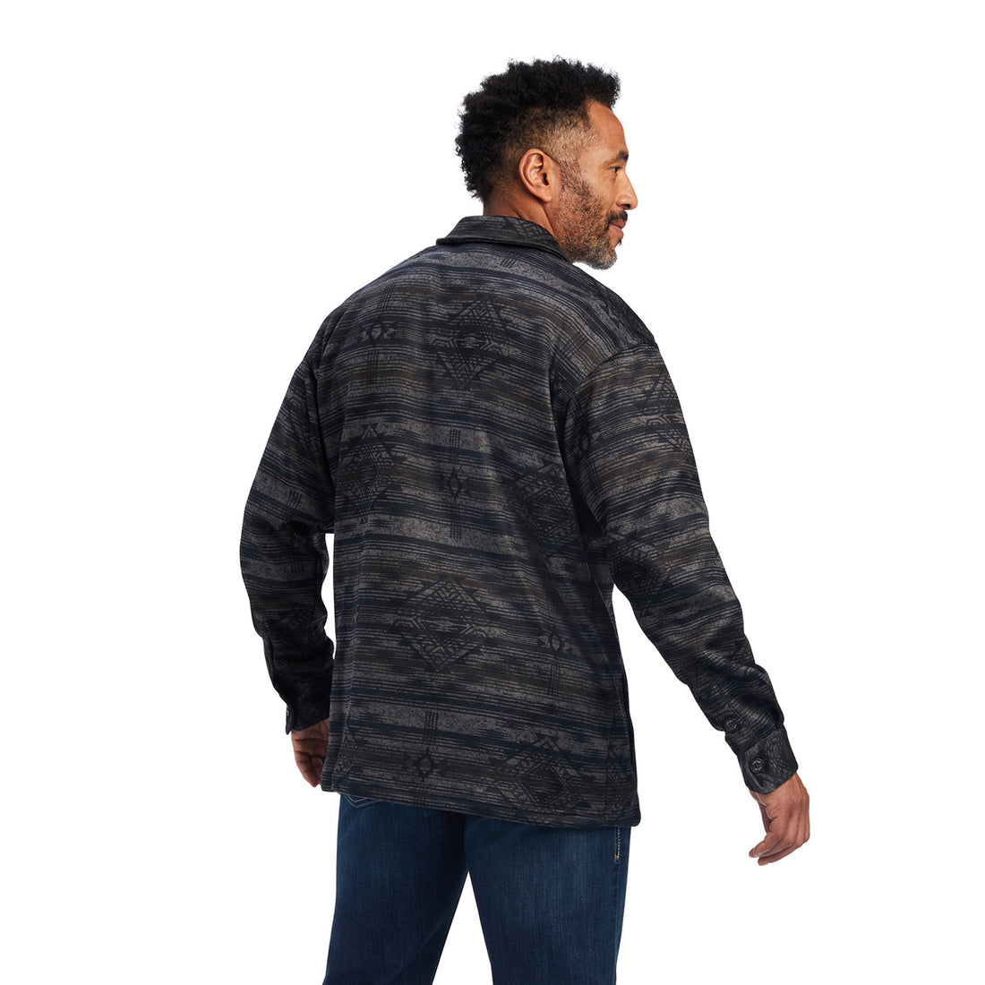 Ariat Men Black Caldwell Printed Shirt 10041734 Jacket