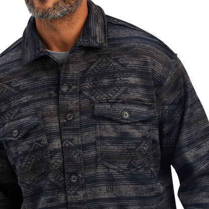 Ariat Men Black Caldwell Printed Shirt 10041734 Jacket