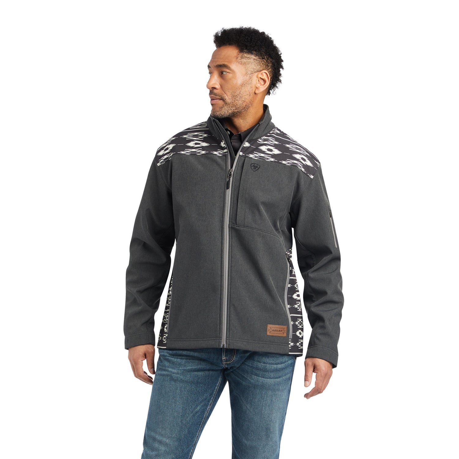 Ariat Men Charcoal Chimayo Softshell 10042132 Jacket