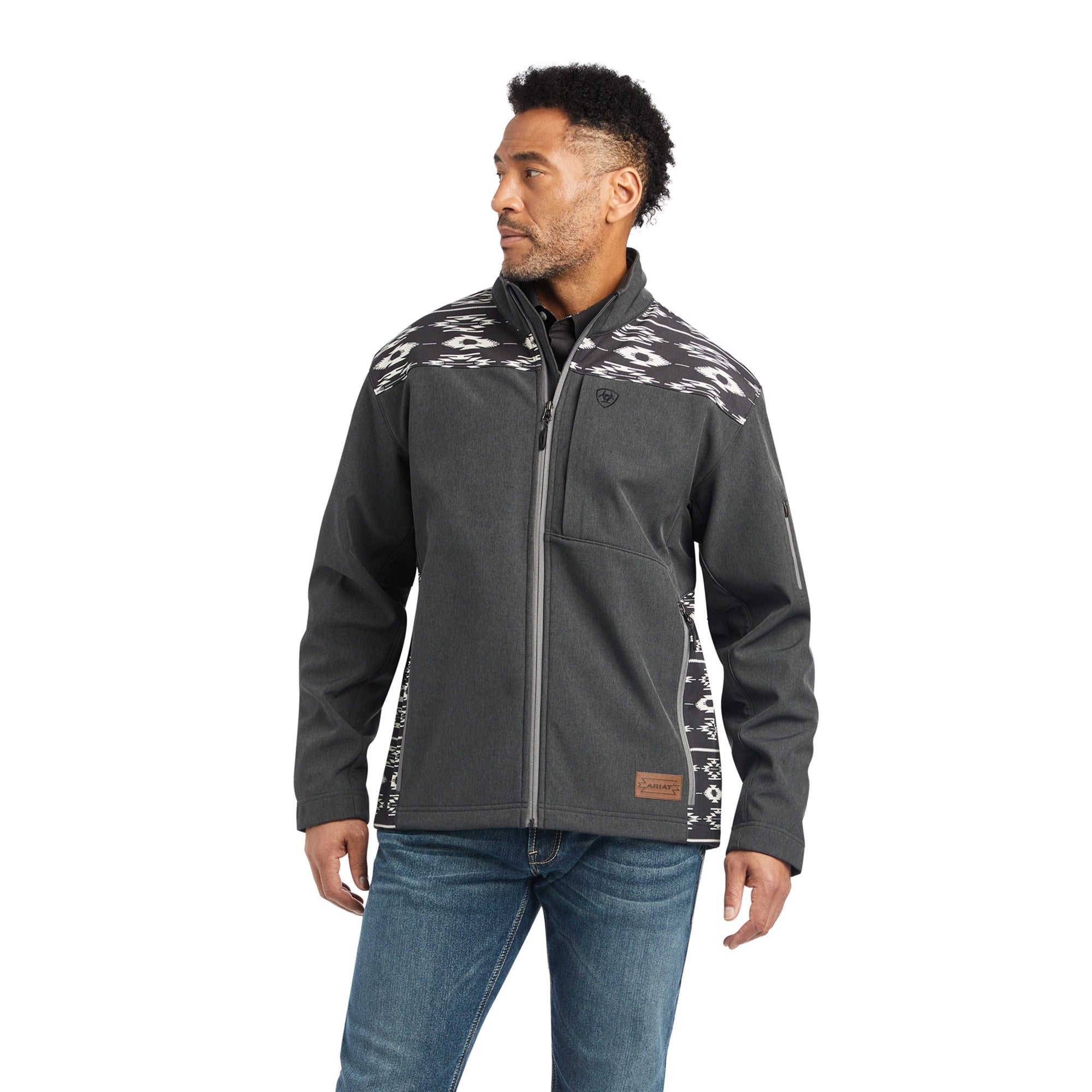 Ariat Men Charcoal Chimayo Softshell 10042132 Jacket
