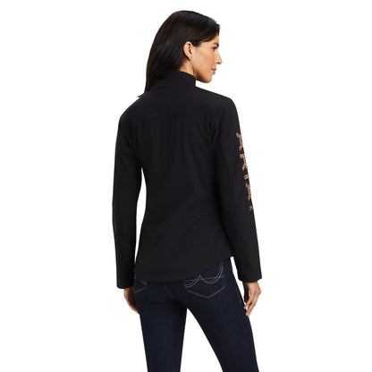 Ariat Women Black/Leopard Softshell 10041278 Jacket
