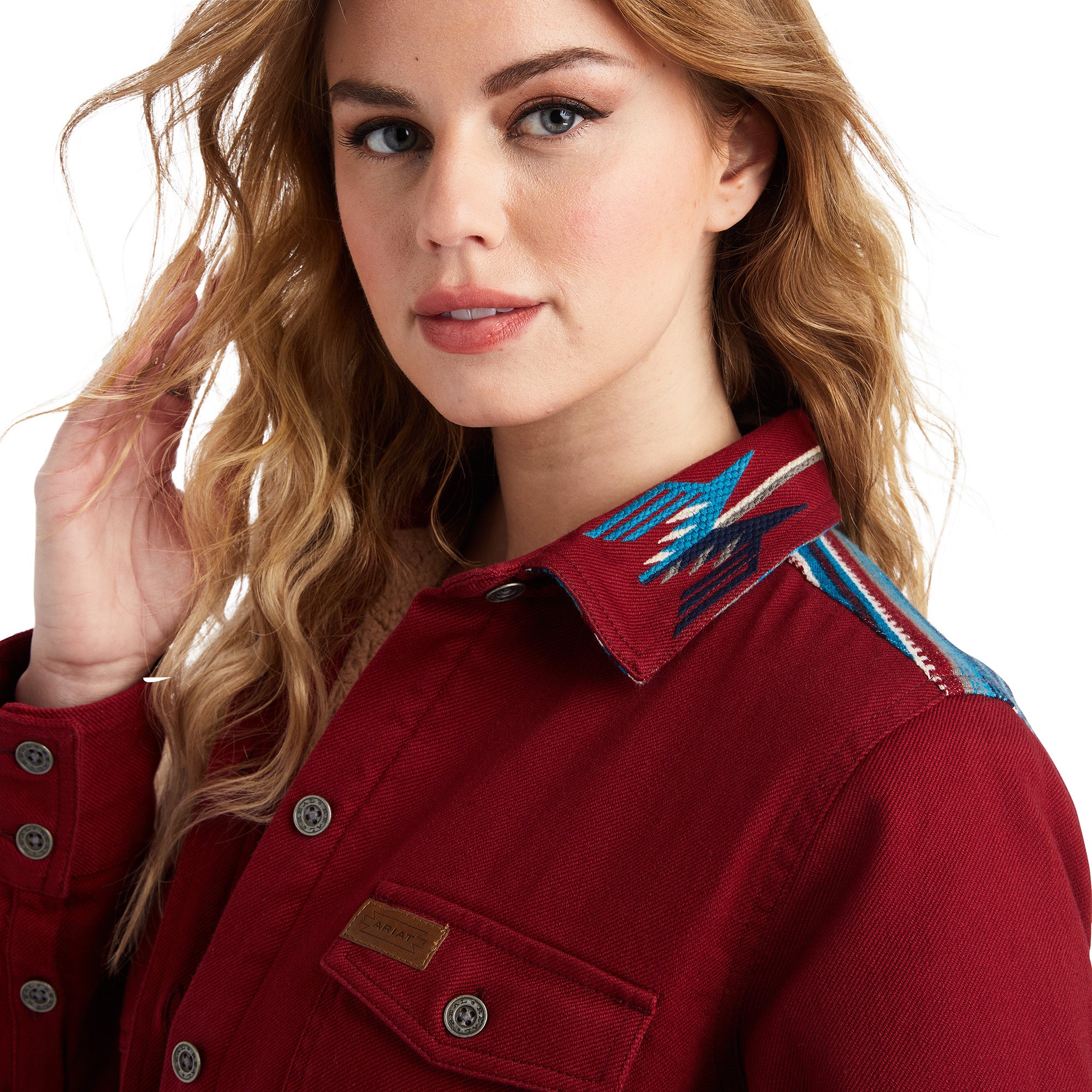 Ariat Women Chimayo Shirt Red Chimayo 10042133 Jacket