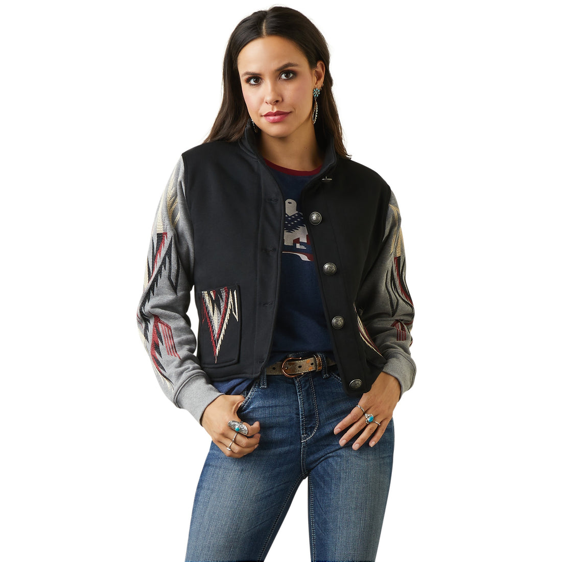 Ariat Women Chimayo Black/Grey 10042146 Jacket