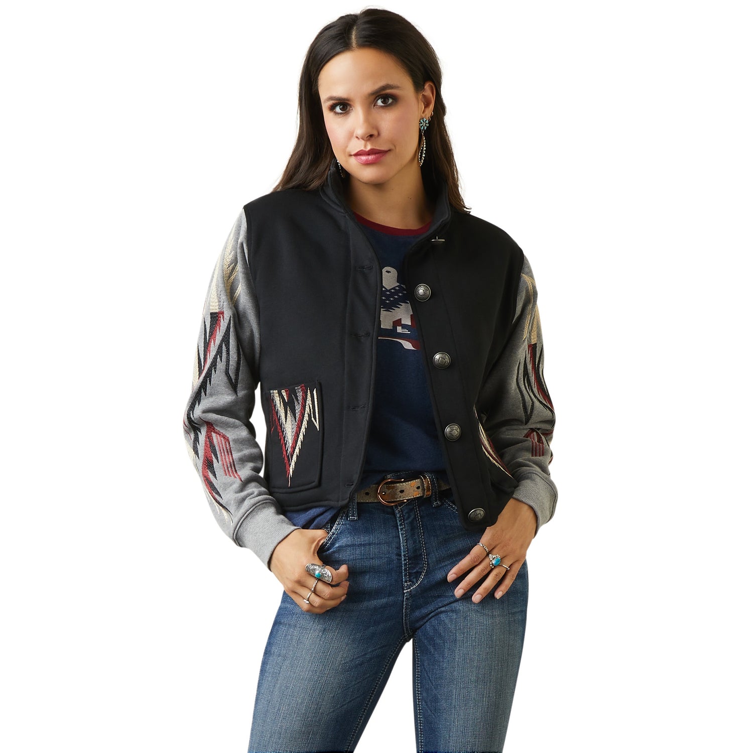 Ariat Women Chimayo Black/Grey 10042146 Jacket