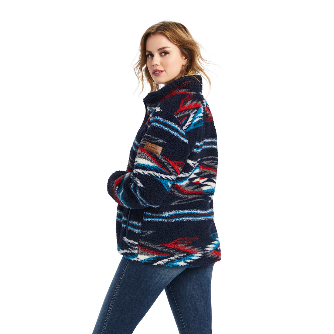 Ariat Women Fleece Chimayo Navy 10042189 Jacket
