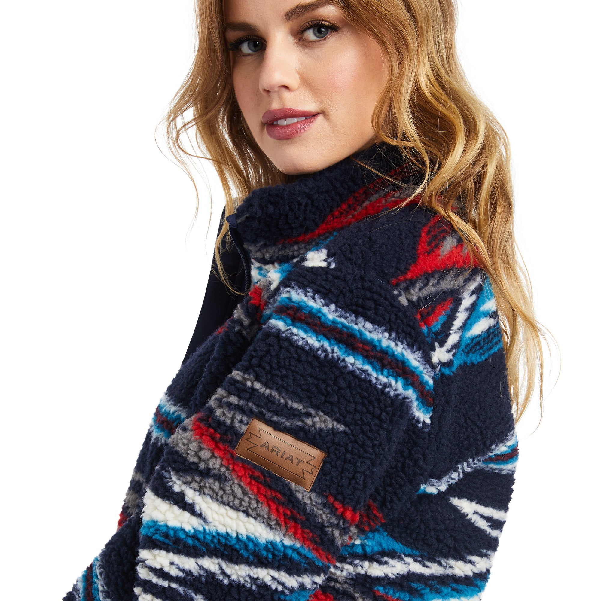 Ariat Women Fleece Chimayo Navy 10042189 Jacket