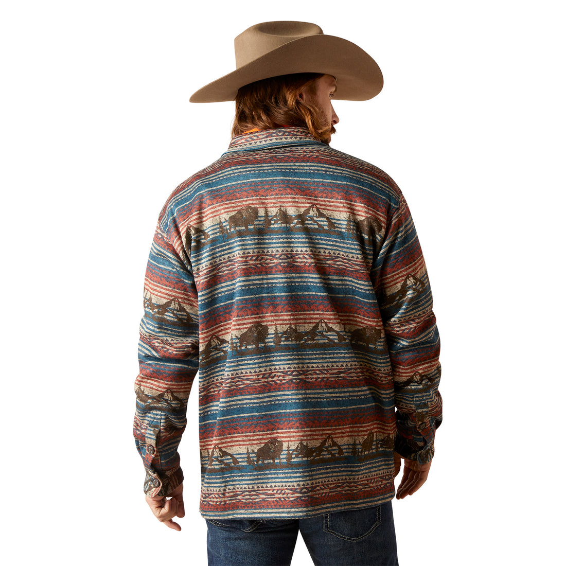 Ariat Men Oxford Tan Printed 10046052 Shirt Jacket