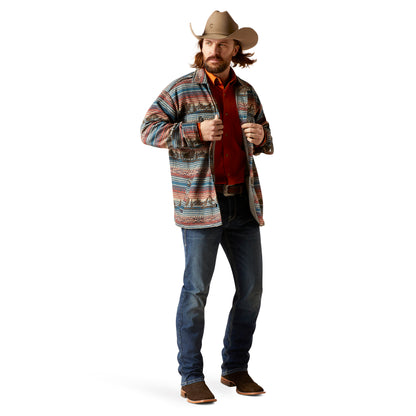 Ariat Men Oxford Tan Printed 10046052 Shirt Jacket