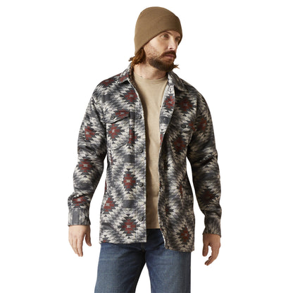 Ariat Men Caldwell Printed Charcoal 10046053 Shirt Jacket
