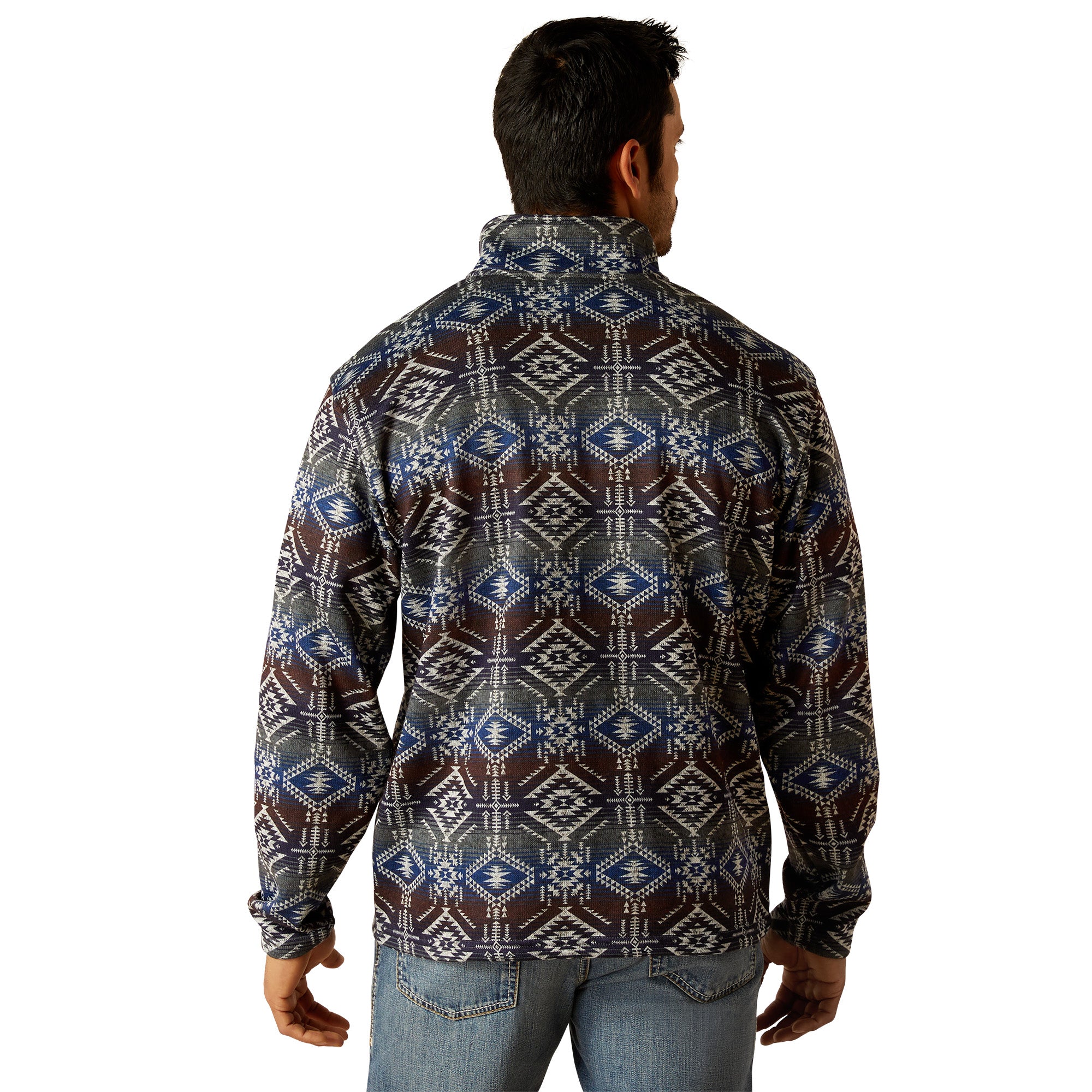 Ariat Men Jetty Grey Serape Wesley 10046145 Sweater