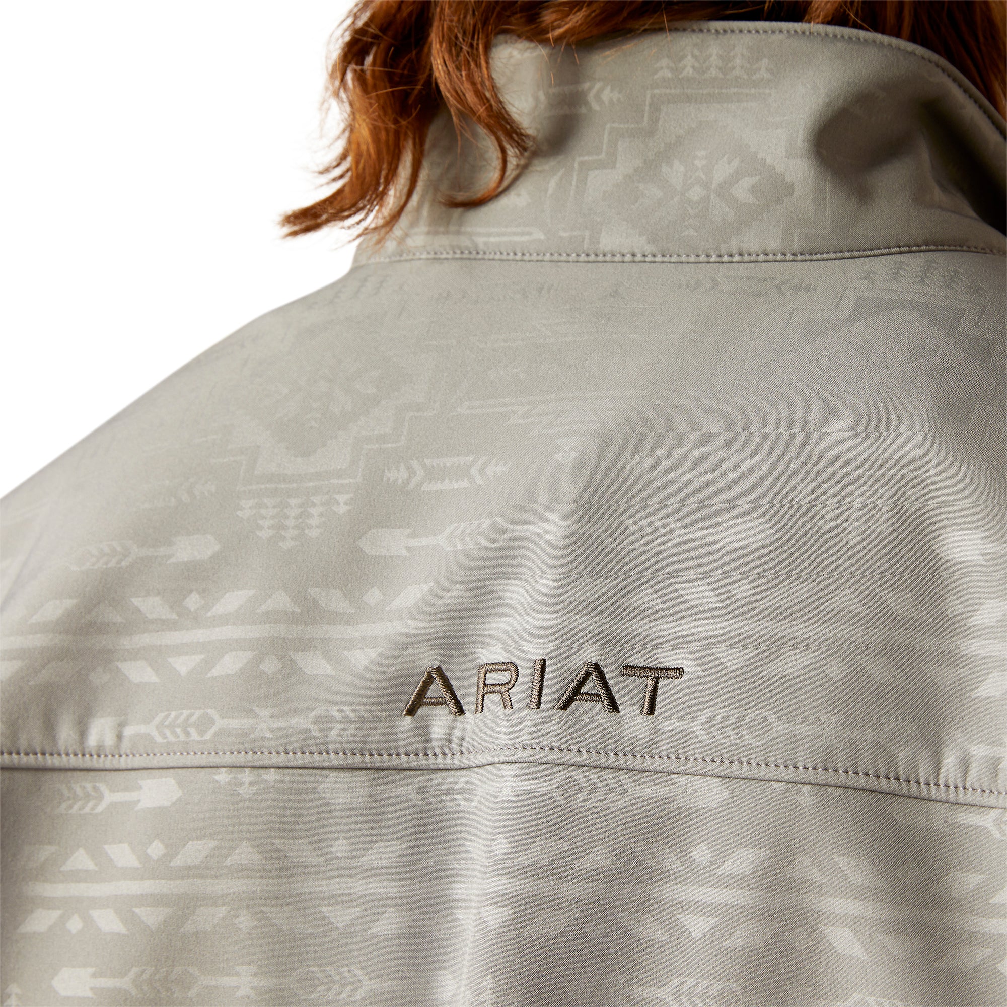 Ariat Men Vernon 2.0 Jetty Gray Embossed Softshell 10046607 Jacket