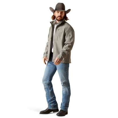 Ariat Men Vernon 2.0 Jetty Gray Embossed Softshell 10046607 Jacket