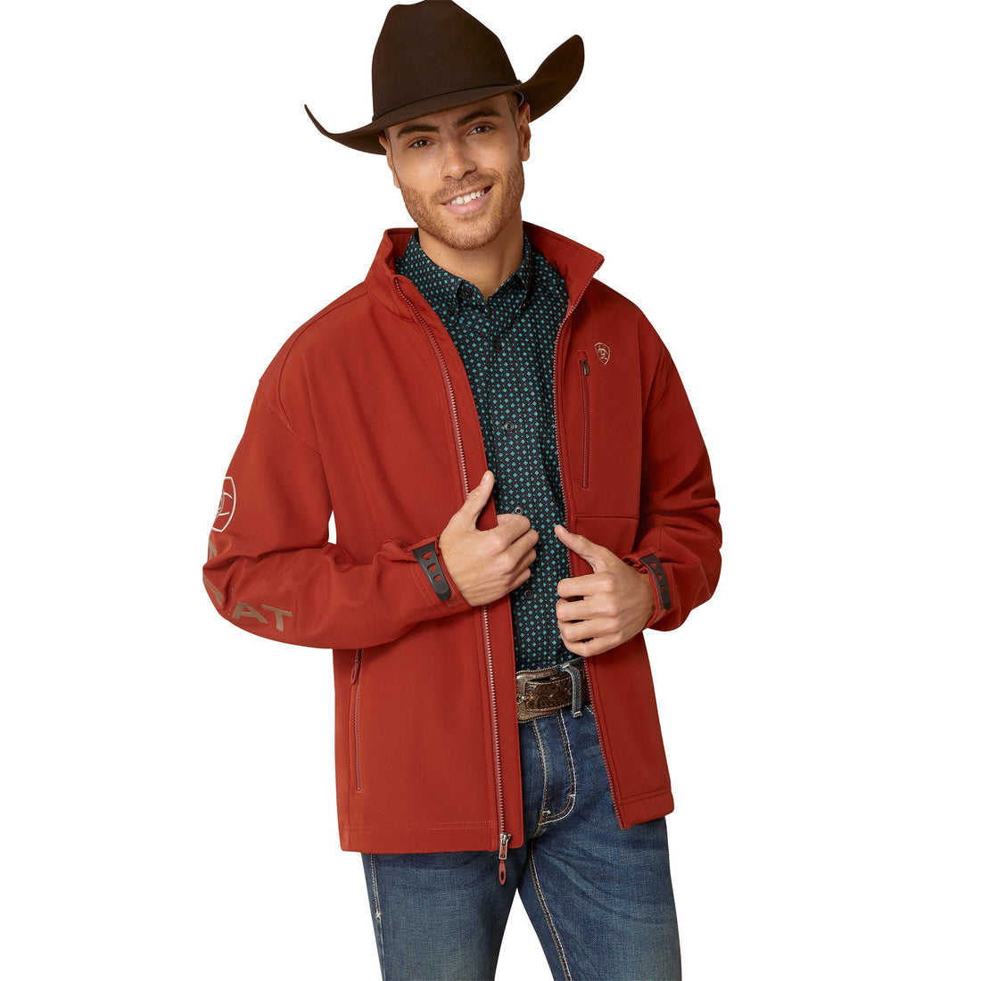 Ariat Men Logo 2.0 Koa Wood Softshell 10046730 Jacket