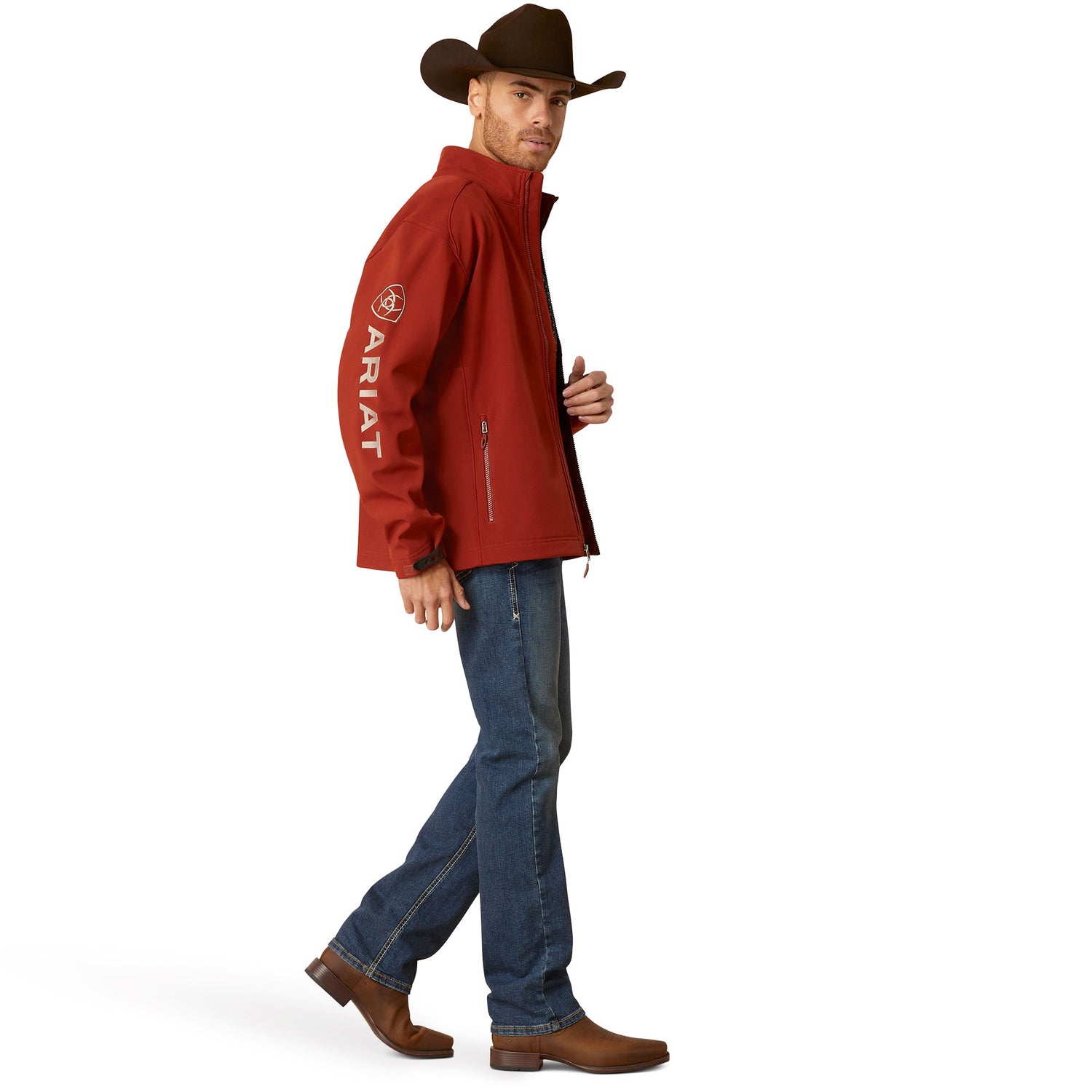 Ariat Men Logo 2.0 Koa Wood Softshell 10046730 Jacket