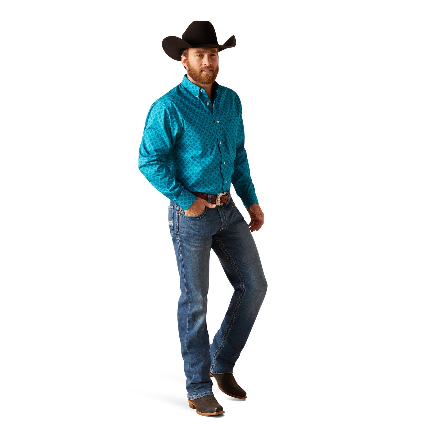 Ariat Men's Wrinkle Free Gael Fitted Shirt