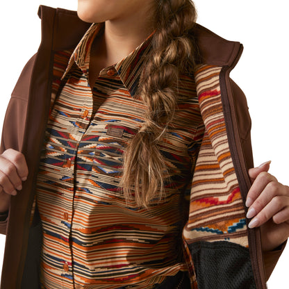 Ariat Women Softshell Shaved Chocolate Chimayo 10046017 Jacket
