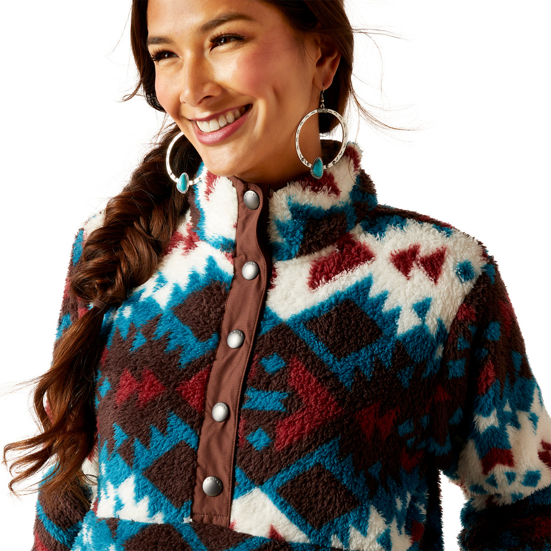 Ariat Women Berber Snap Front Plainsview 10046253 Sweatshirt