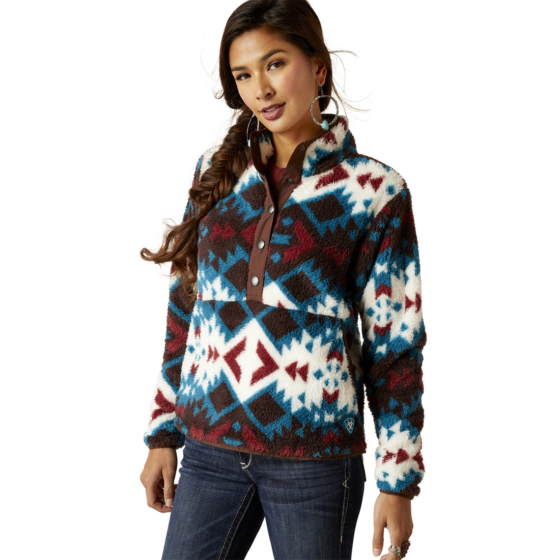 Ariat Women Berber Snap Front Plainsview 10046253 Sweatshirt