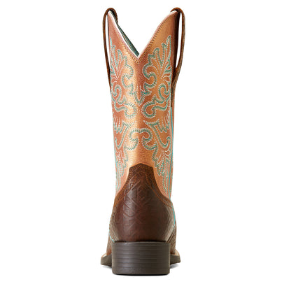 Ariat WMN Round Up Wide Square Toe StretchFit Western Boot 10047039