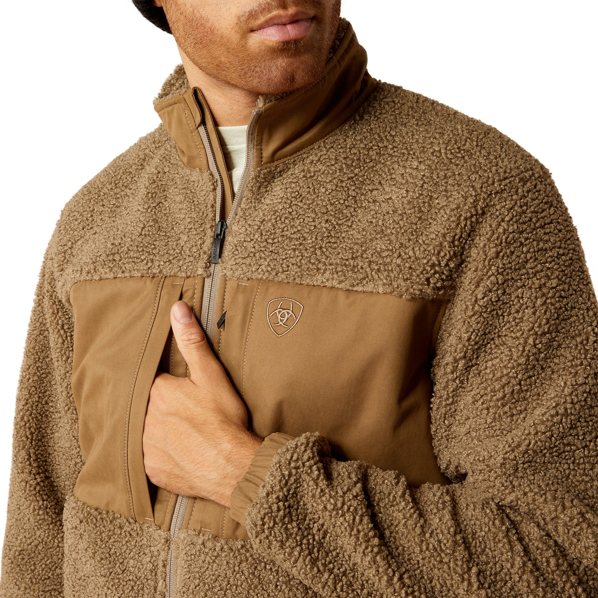 Ariat Men Odessa Sherpa  Brindle 10052486 Jacket