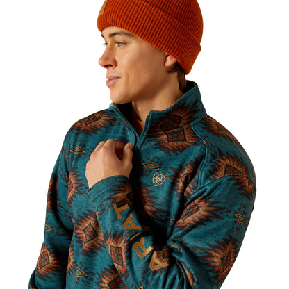 Ariat Men Caldwell Logo 1/4 ZP 10053016 Sweater