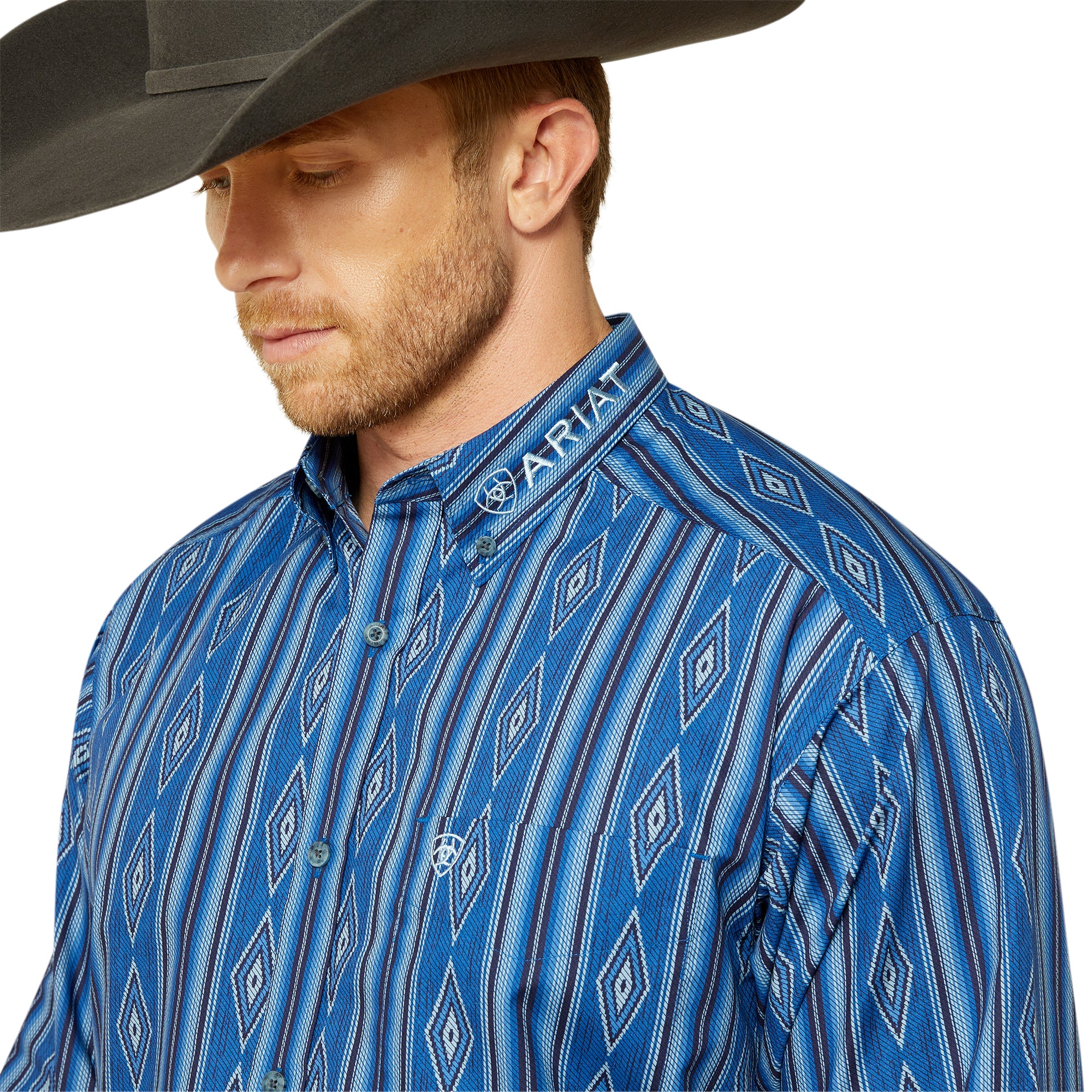 Ariat Men Blue Striped 10062252 Shirt