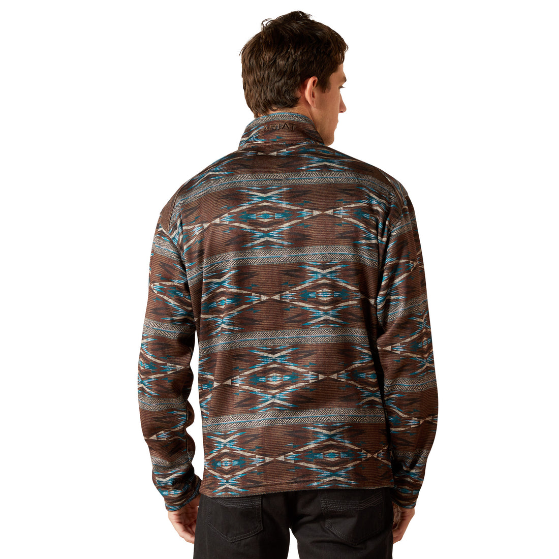 Ariat Men Caldwell Logo 1/4 Zip 10062620 Sweater