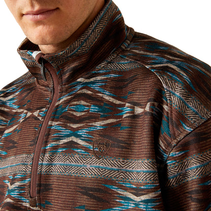 Ariat Men Caldwell Logo 1/4 Zip 10062620 Sweater