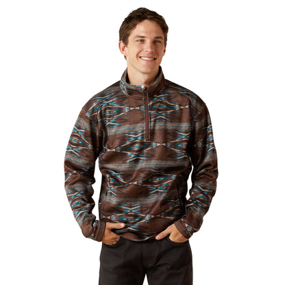 Ariat Men Caldwell Logo 1/4 Zip 10062620 Sweater